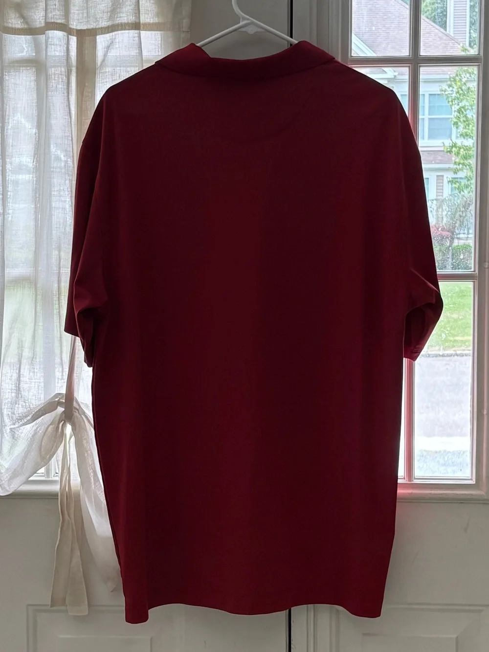 Nike Golf Fit DRY Maroon Red Men's Short Sleeve Polo Shirt (Size XL)